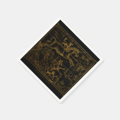 ヴィンテージ占星術の一角 スタンダードカクテルナプキン (角)