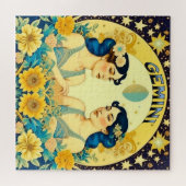 ヴィンテージ占星術サインジェミニツインズシテリア ジグソーパズル (横)