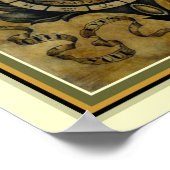 ヴィンテージ占星術ポスター11 x 14 ポスター (角)