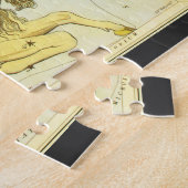 ヴィンテージ占星術山羊座星座〔占星術の〕十二宮図 ジグソーパズル (側面)