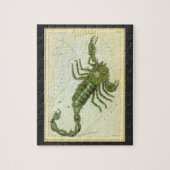 ヴィンテージ占星術蠍座星座〔占星術の〕十二宮図 ジグソーパズル (縦)