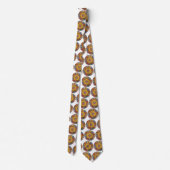 ヴィンテージ占星術、アンティーク天〔占星術の〕十二宮図輪 ネクタイ (裏面)