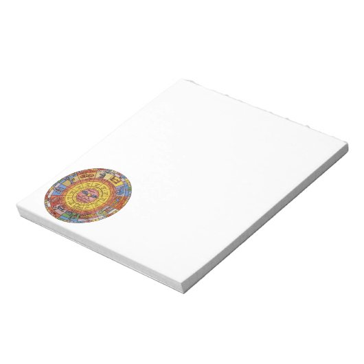 ヴィンテージ占星術、アンティーク天〔占星術の〕十二宮図輪 ノートパッド (回転)