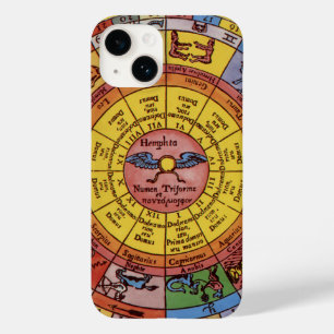 ヴィンテージ占星術、アンティーク天〔占星術の〕十二宮図輪 Case-Mate iPhone 14ケース