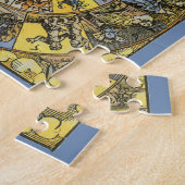 ヴィンテージ占星術，ルネッサンス〔占星術の〕十二宮図ホイール， 1555 ジグソーパズル (側面)