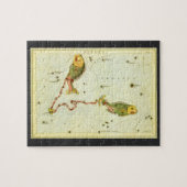 ヴィンテージ占星魚座〔占星術の〕十二宮図 ジグソーパズル (横)