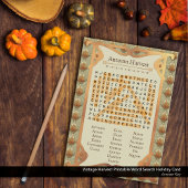 ヴィンテージ印刷可能な単語の検索 シーズンカード