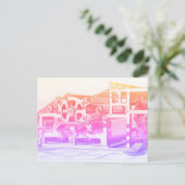 ヴィンテージ印刷機虹葉書 ポストカード (スタンド正面)