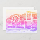 ヴィンテージ印刷機虹葉書 ポストカード (正面/裏面)