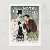 ヴィンテージ印象主義のポスター ポストカード (正面)