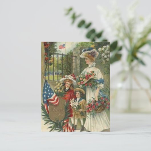 ヴィンテージ印象主義の顕彰メモリアルデー シーズンポストカード (スタンド正面)