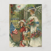 ヴィンテージ印象主義の顕彰メモリアルデー シーズンポストカード (正面)