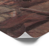 ヴィンテージ印象主義、キッチンの女の子、アンチャー ポスター (角)