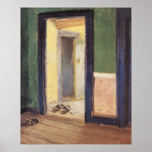 ヴィンテージ印象主義Anna Ancherによるディナーアワー ポスター (正面)