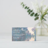 ヴィンテージ印象派アートセラピスト名刺 名刺 (スタンド正面)