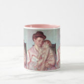 ヴィンテージ印象派、スリーピーベビーバイメリーカッサット マグカップ (中央)