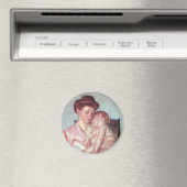 ヴィンテージ印象派、スリーピーベビーバイメリーカッサット マグネット (インサイチュ (食洗機))