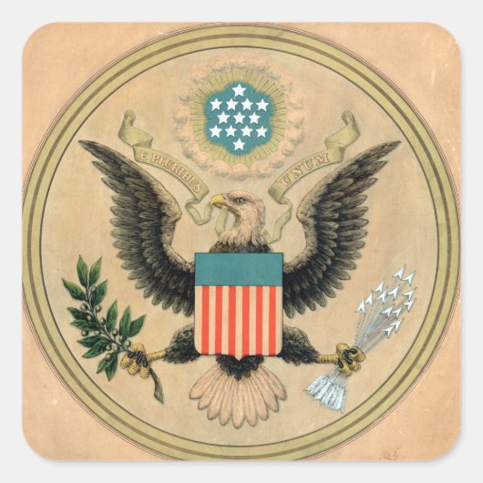 ヴィンテージ印 スクエアシール (正面)