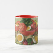 ヴィンテージ卵とトマトサラダ マグカップ (中央)