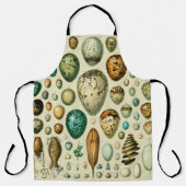 ヴィンテージ卵フランスの魚の卵アート エプロン (正面)