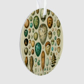 ヴィンテージ卵フランスの魚の卵アート オーナメント (正面)