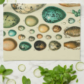 ヴィンテージ卵フランスの魚の卵アート キッチンタオル (折り畳み)