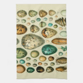ヴィンテージ卵フランスの魚の卵アート キッチンタオル (縦)