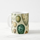 ヴィンテージ卵フランスの魚の卵アート コーヒーマグカップ (正面左)