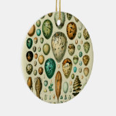 ヴィンテージ卵フランスの魚の卵アート セラミックオーナメント (右)