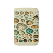ヴィンテージ卵フランスの魚の卵アート バスマット (正面縦)