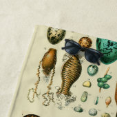 ヴィンテージ卵フランスの魚の卵アート ビーチタオル (インサイチュ)