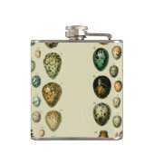 ヴィンテージ卵フランスの魚の卵アート フラスク (裏面)