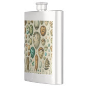 ヴィンテージ卵フランスの魚の卵アート フラスク (左)