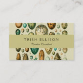 ヴィンテージ卵フランスの魚の卵アート 名刺 (正面)