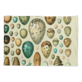 ヴィンテージ卵フランスの魚の卵アート 枕カバー (裏面)