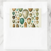 ヴィンテージ卵フランスの魚の卵アート 長方形シール (バッグ)