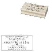 ヴィンテージ卵レイトデイトビジネスファーム ラバースタンプ (押印)