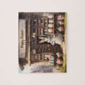 ヴィンテージ卵市場とイースターバニー ジグソーパズル (縦)