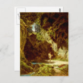 ヴィンテージ原性入浴ニンフ ポストカード (正面/裏面)