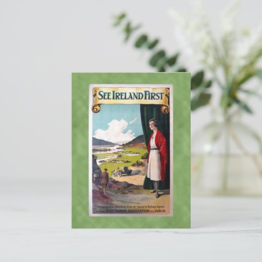 ヴィンテージ参照アイルランド最初の旅行 ポストカード (スタンド正面)