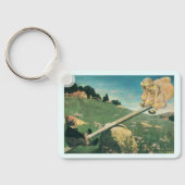 ヴィンテージ参照Saw Margery Daw, Jessie Willcox Smith キーホルダー (裏面)