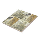 ヴィンテージ及びサイクリスト広告コラージュ タイル (側面)