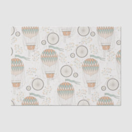 ヴィンテージ及び熱気球パターン 薄葉紙