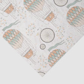 ヴィンテージ及び熱気球パターン 薄葉紙 (詳細)