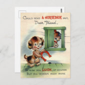 ヴィンテージ友情はがき ポストカード (正面/裏面)