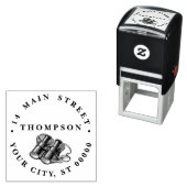 ヴィンテージ双眼鏡スケッチ セルフインキングスタンプ (インサイチュ)