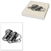 ヴィンテージ双眼鏡スケッチ ラバースタンプ (押印)