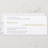 ヴィンテージ双魚類モダン結婚式招待状 招待状 (裏面)