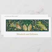 ヴィンテージ双魚類モダン結婚式招待状 招待状 (正面/裏面)