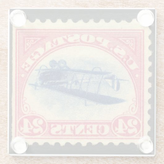 ヴィンテージ反転ジェニー絞りガラスのコースター ガラスコースター (裏面)